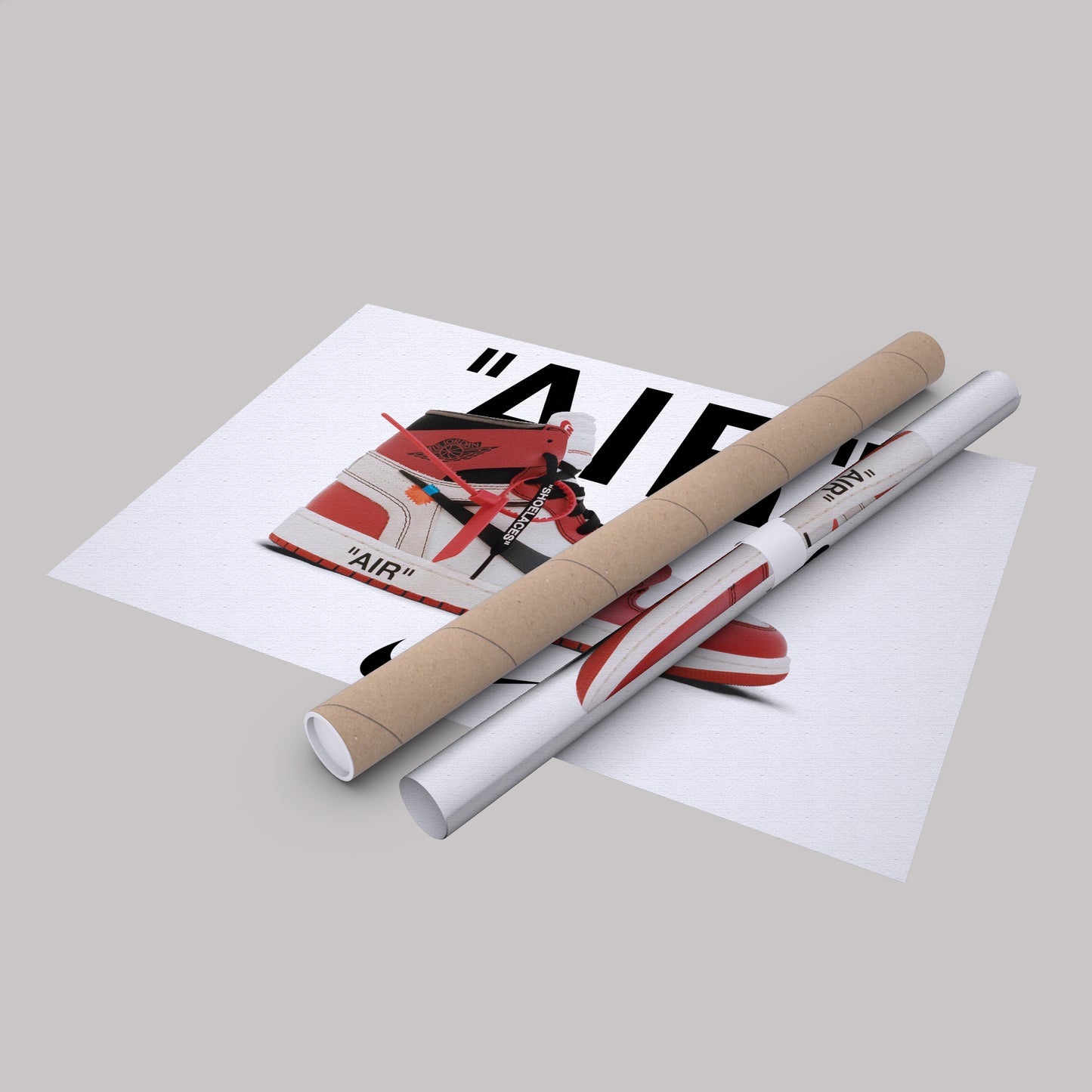 Off-White Jordan Canvas Wall Art - Sneaker Culture Home Decor Poster