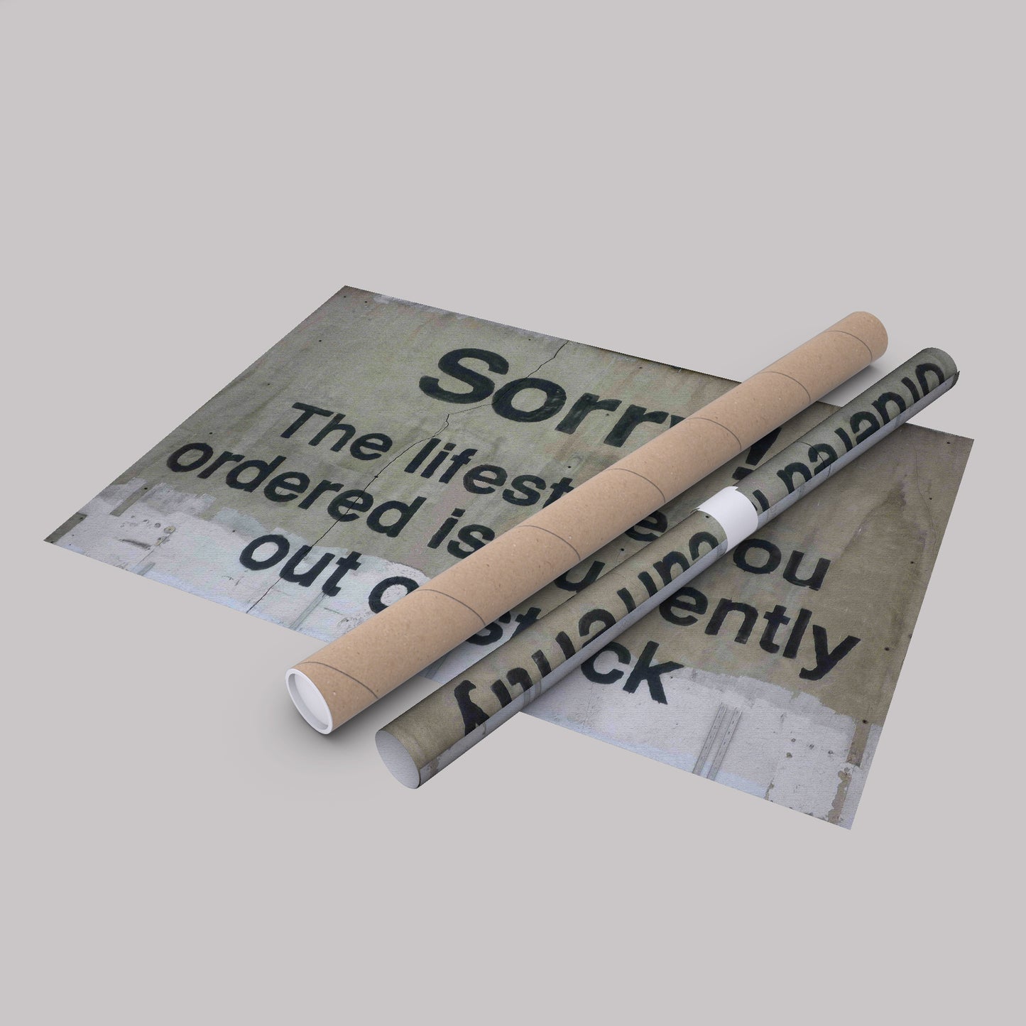 Banksy 'Out of Stock' Quote Canvas Print - Framed Wall Art
