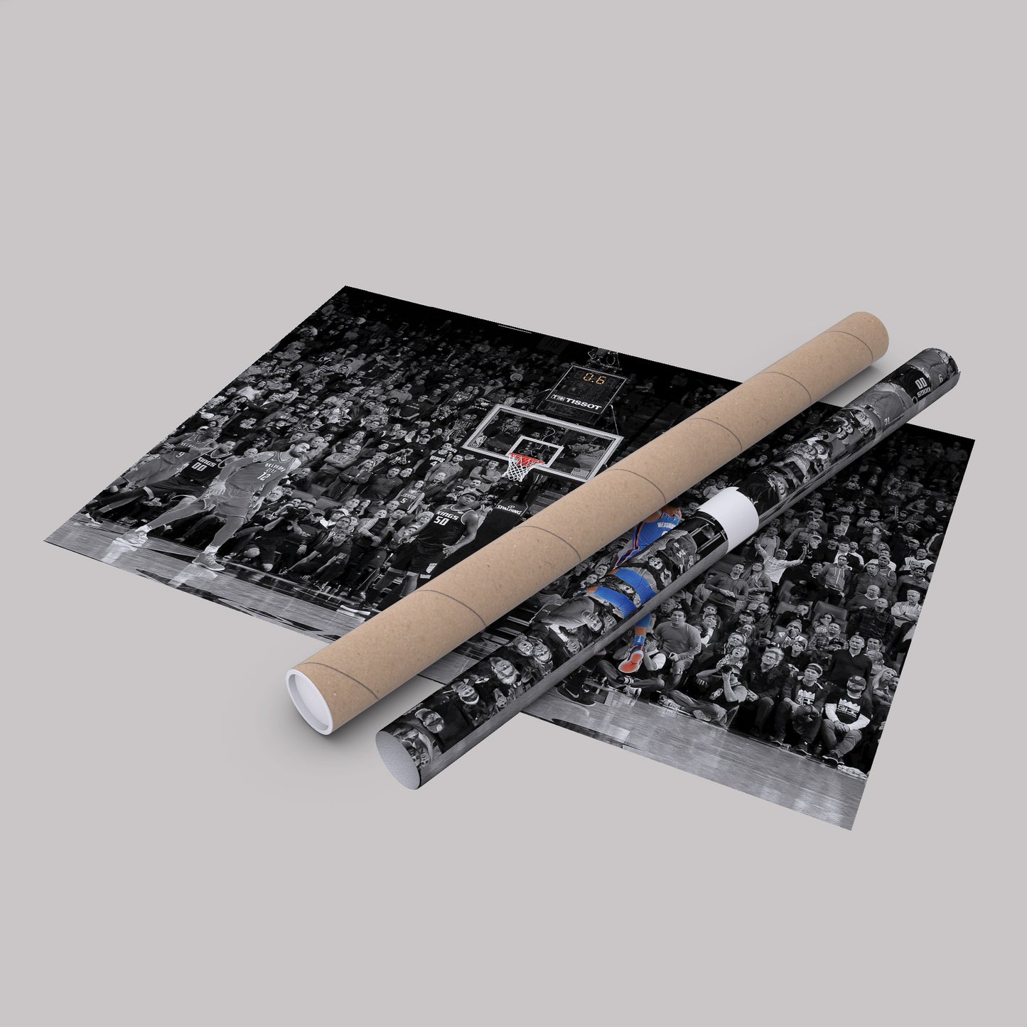 Russell Westbrook Buzzer Beater Canvas Art - NBA Thunder vs. Kings