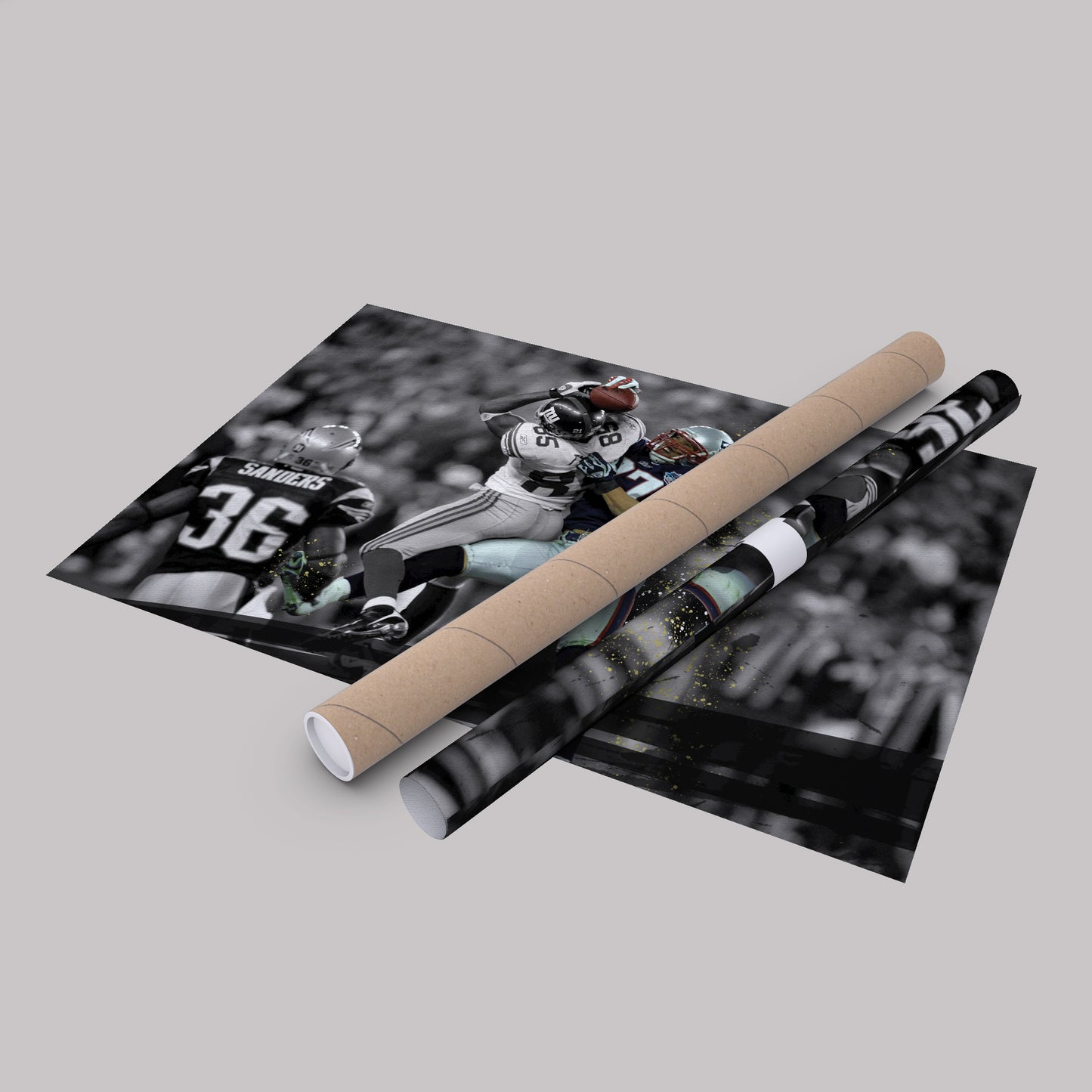 David Tyree Helmet Catch Canvas Wall Art Decor - Legendary NFL Moment Art