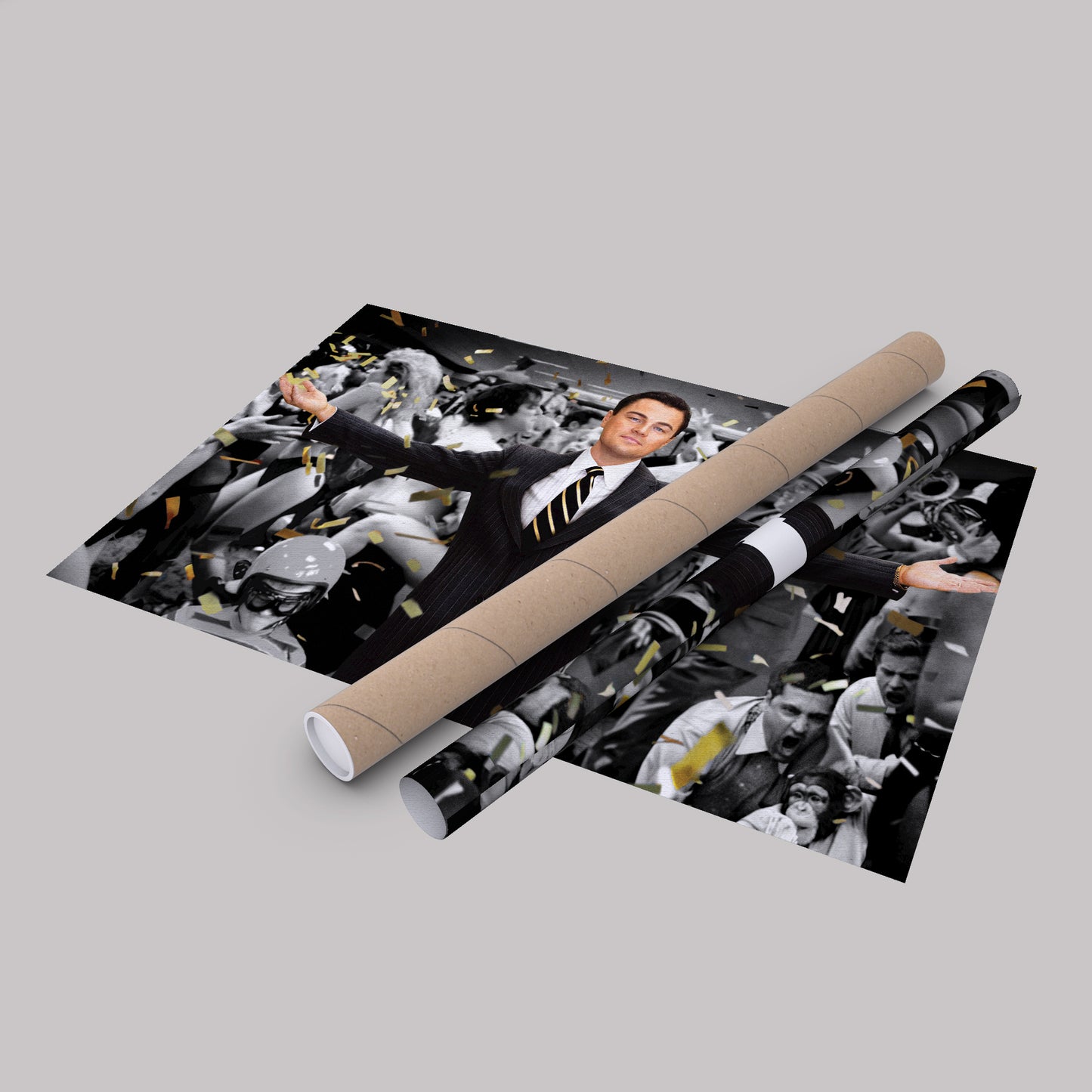 The Wolf of Wall Street Leonardo DiCaprio Canvas Wall Art – Iconic Movie Character Decor