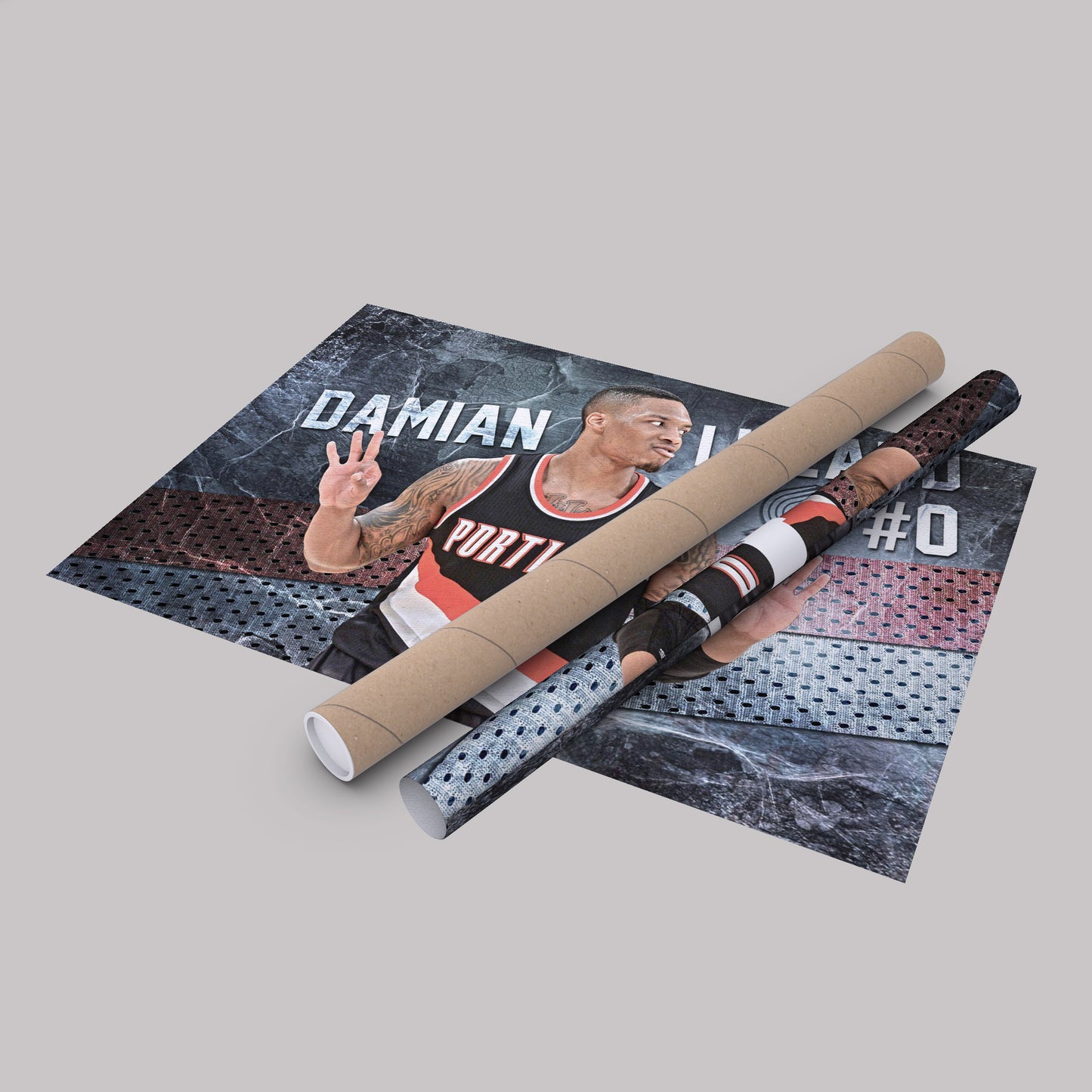 Damian Lillard #0 Basketball Canvas Wall Art – Portland Trail Blazers Decor