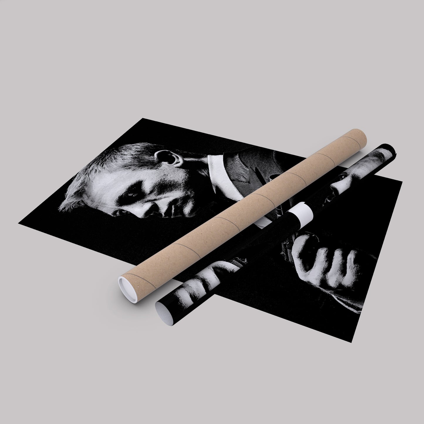 James Bond Black and White Painting Canvas Wall Art – Timeless Spy Decor