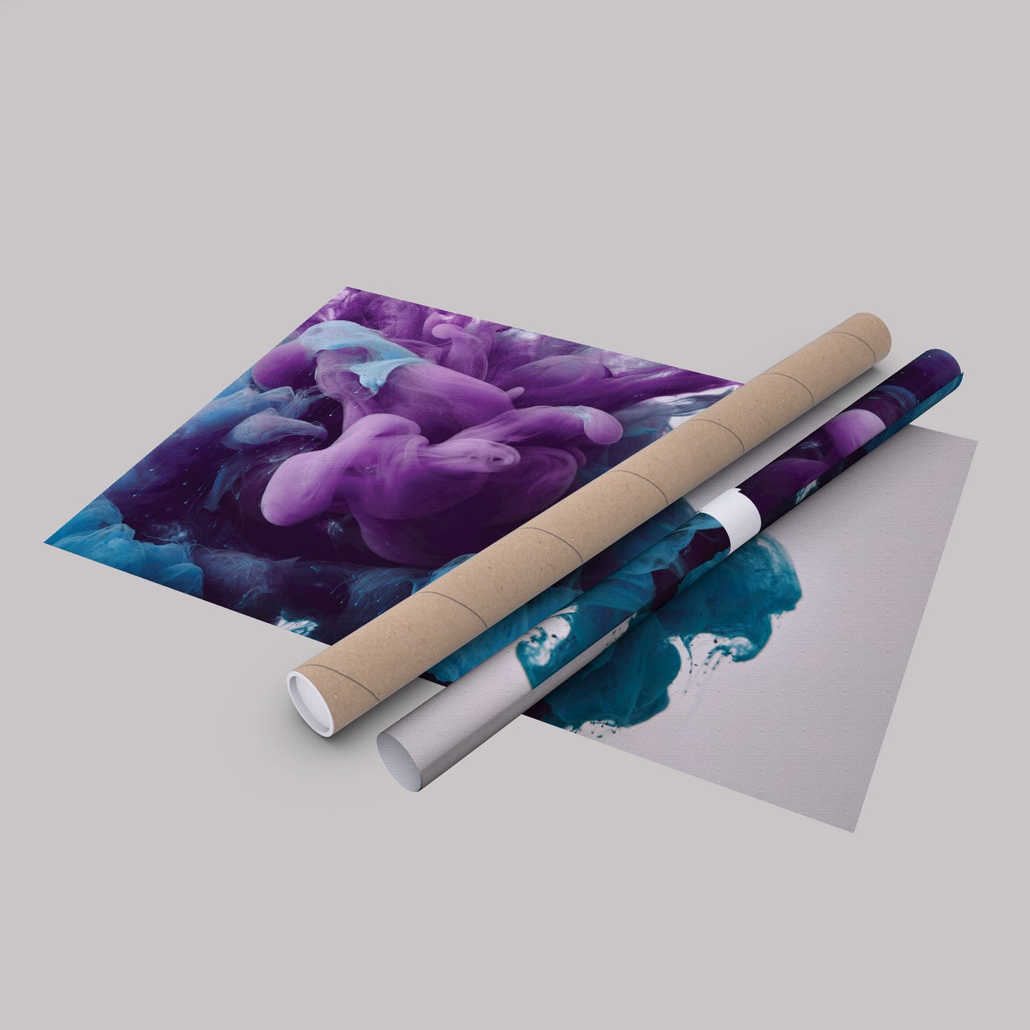 Cloud Poster Abstract Colorful - Canvas Wall Art Decor