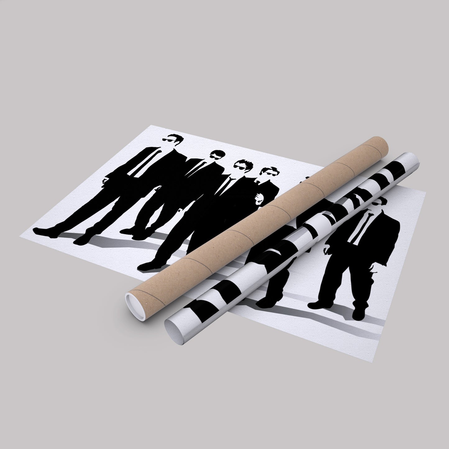 Reservoir Dogs Illustration Canvas Art – Cult Movie Icon Decor