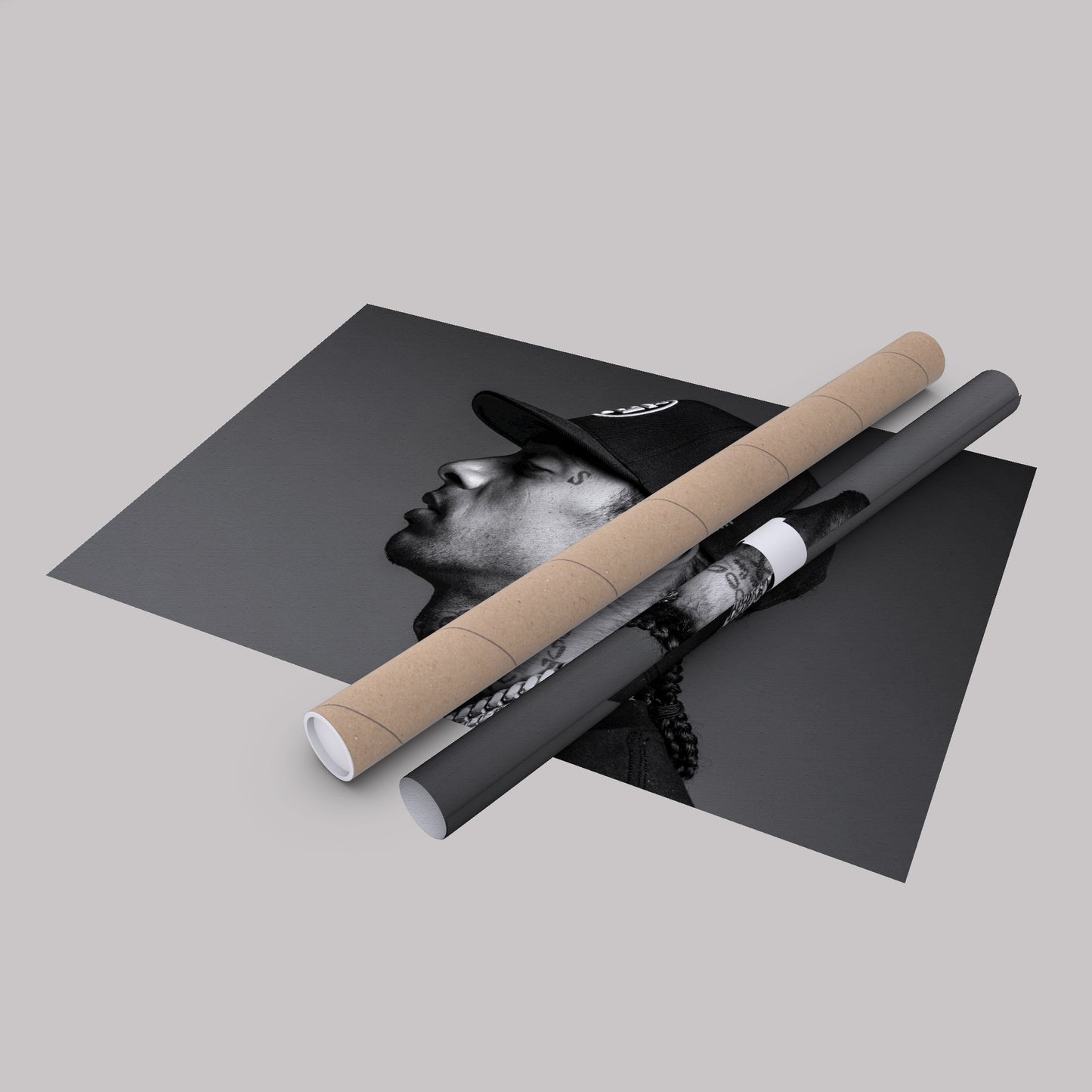 Nipsey Hussle Black and White Canvas Wall Art – Music Legend Home Decor