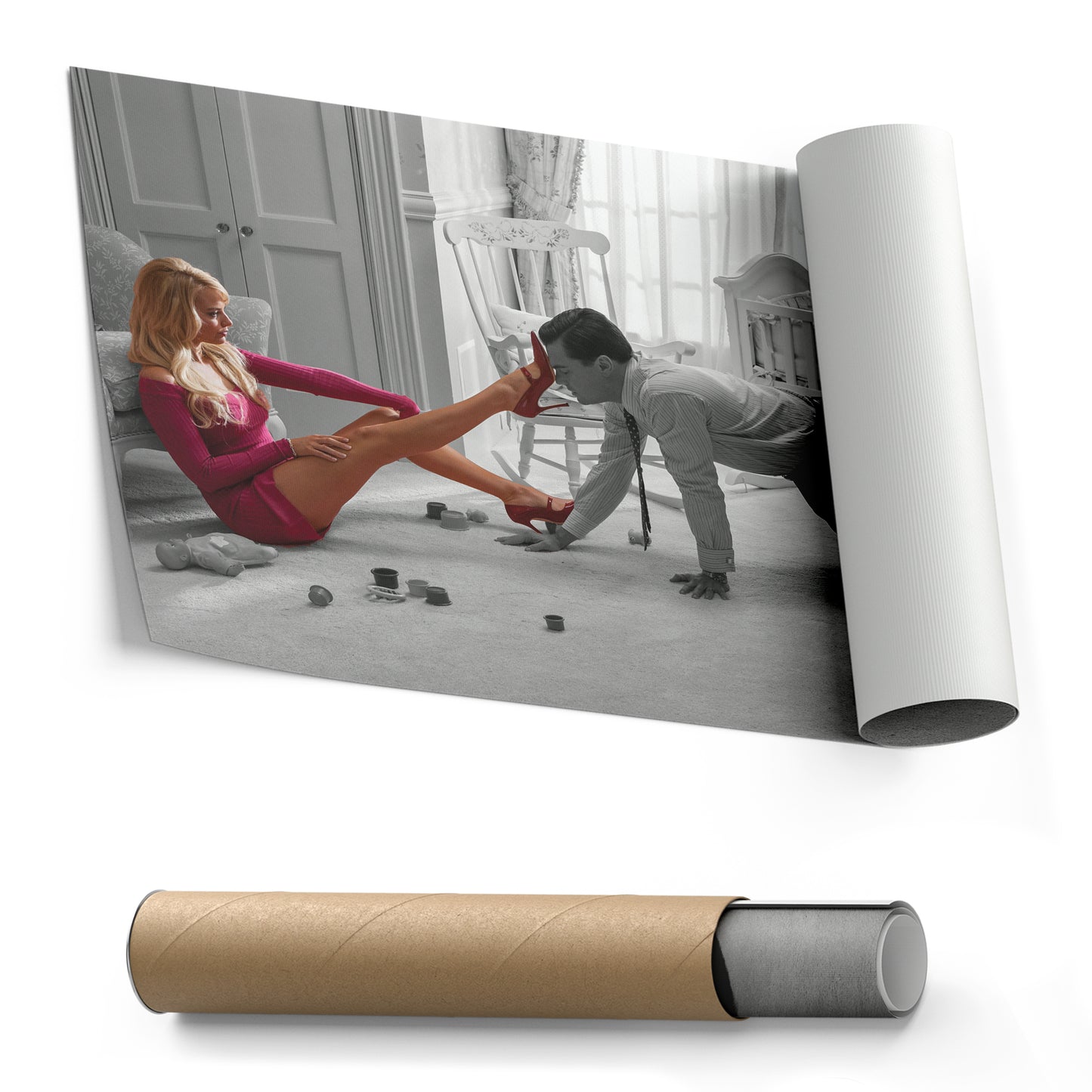 The Wolf of Wall Street Jordan Belfort & DiCaprio – Canvas Wall Art Decor