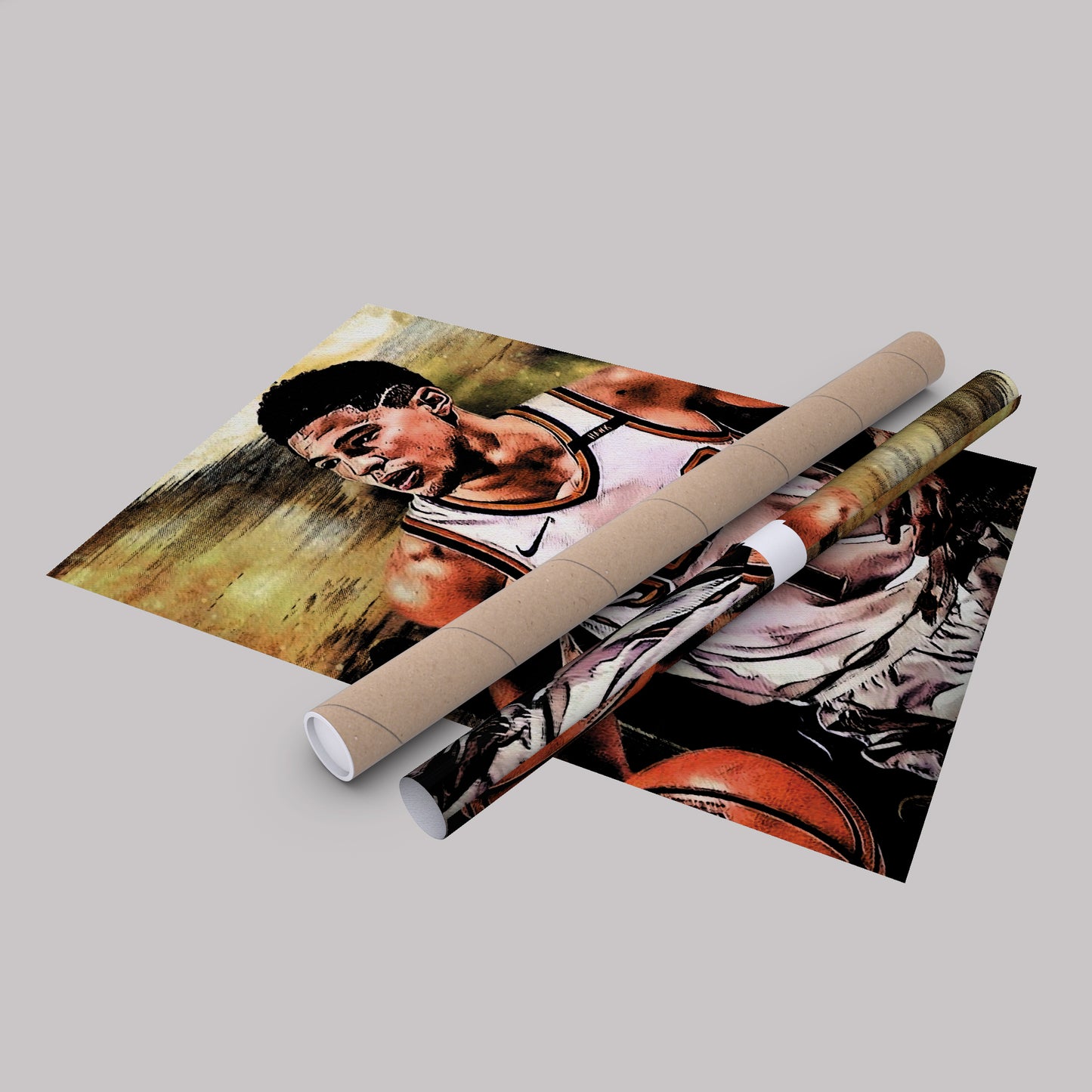 Devin Booker Phoenix Suns Canvas Wall Art – Basketball Star Print for Home