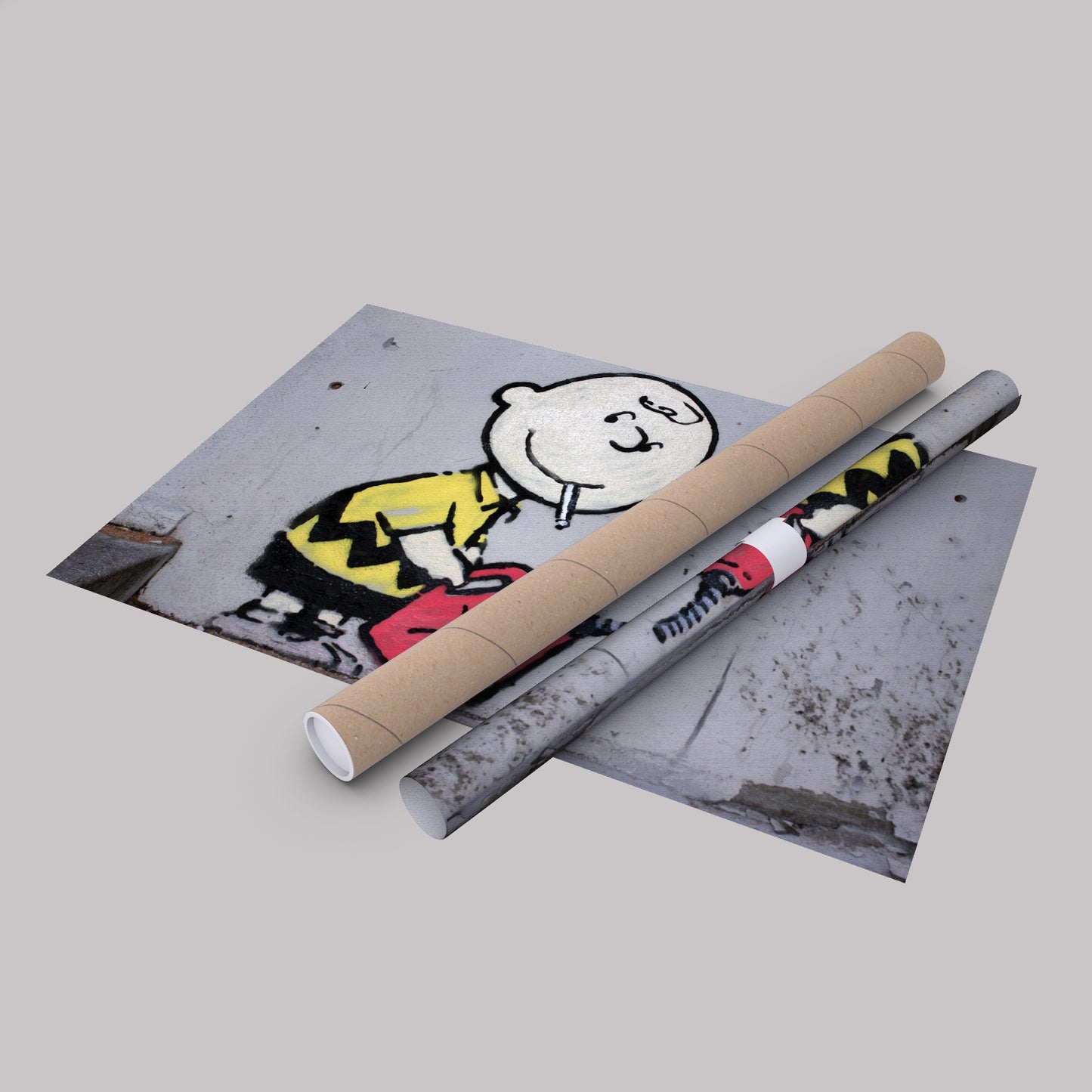 Banksy 'Gas and Smoke' Canvas Print - Framed Wall Art