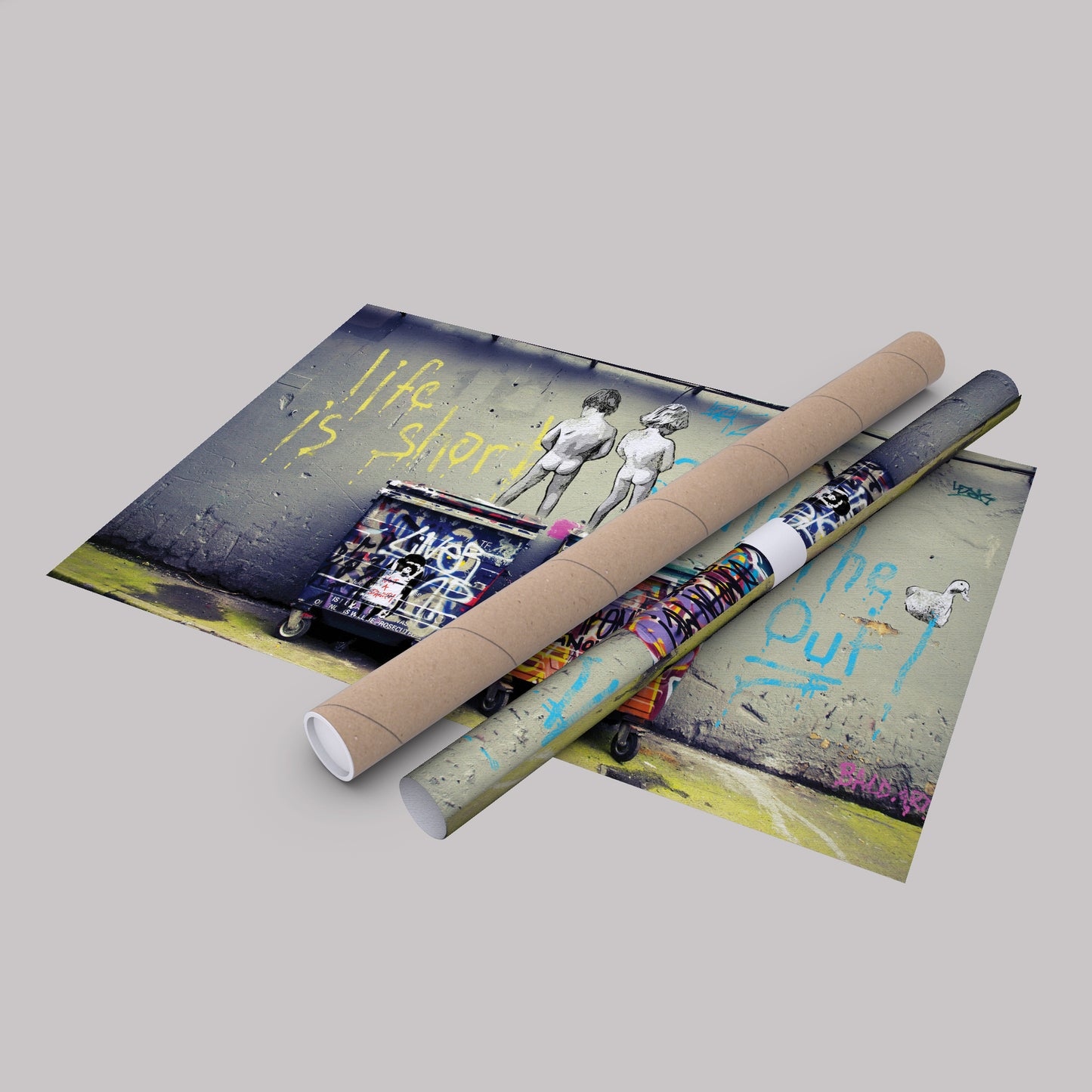 Banksy 'Boys' Canvas Print - Framed Wall Art for Home Decor