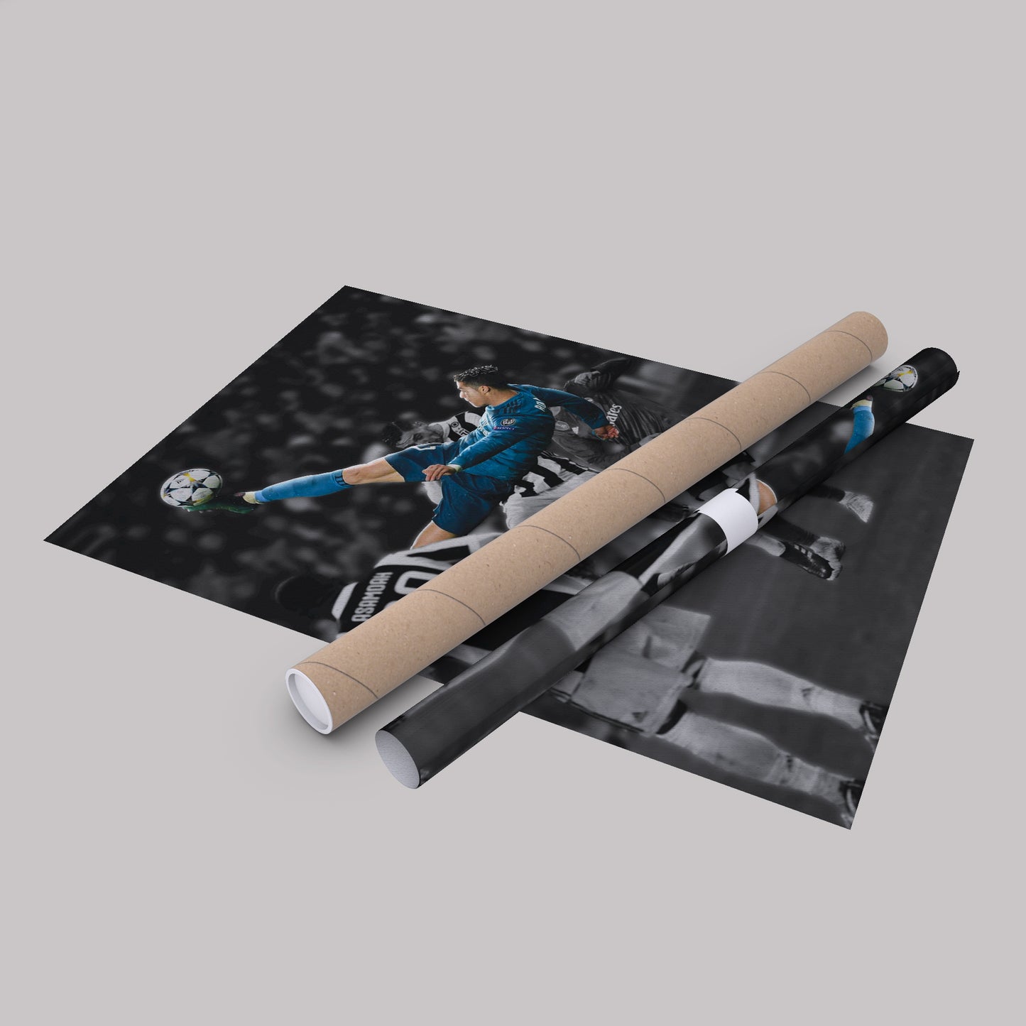 Cristiano Ronaldo Overhead Kick vs Juventus Canvas Wall Art Decor - Iconic Soccer Art