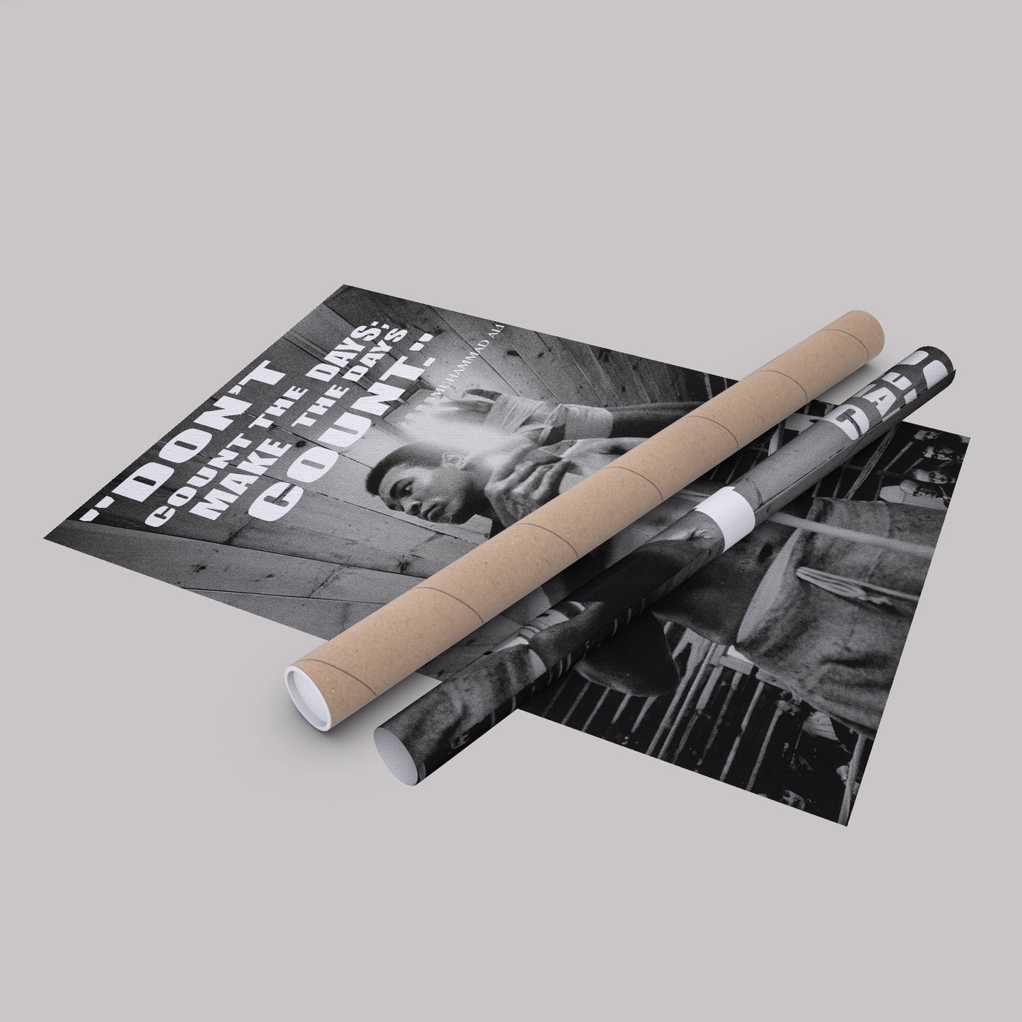 Muhammad Ali Black and White Quote Boxing Canvas Art – Boxing Legend Decor