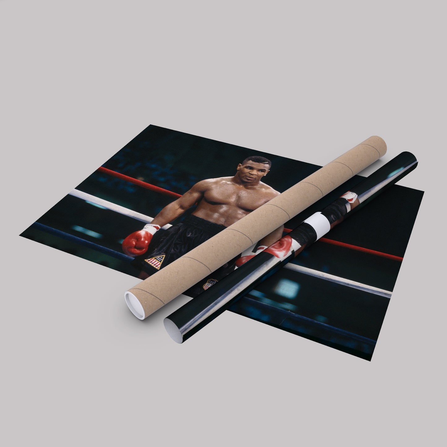 Mike Tyson Standing Poster – Iron Mike Boxing Canvas Art Wall Decor