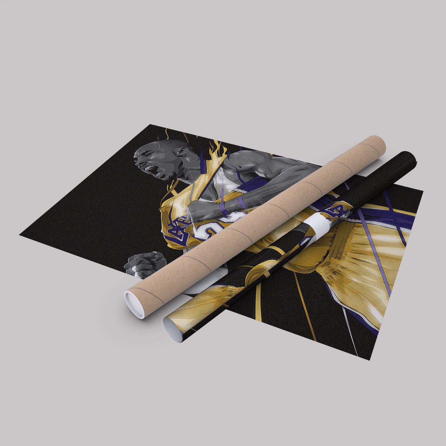 Kobe Bryant Black Mamba Career Canvas Wall Art – Iconic Moments Decor