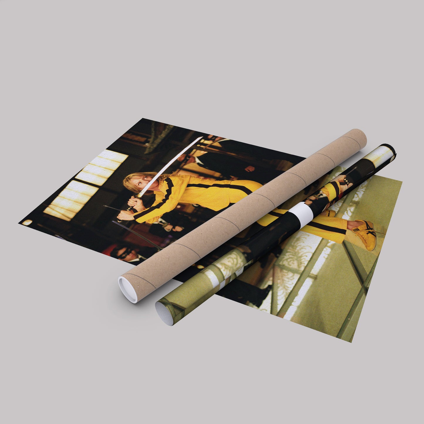 Kill Bill Uma Thurman Movie Scene Canvas Wall Art – Cinematic Action Poster