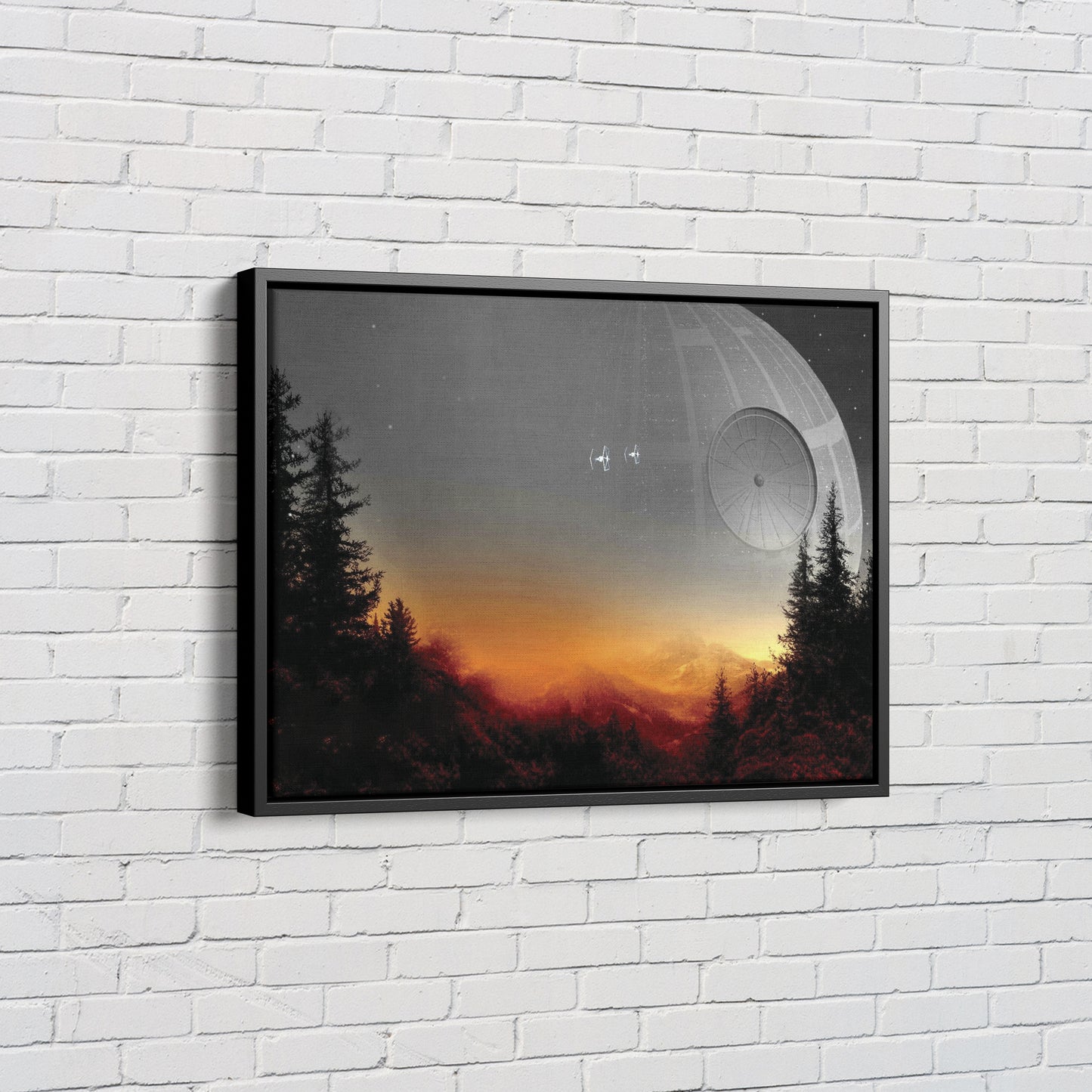Star Wars Poster Death Star Movie Poster Wall Art Canvas Canvas wall art Canvas wall decor Home Decor