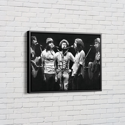 Eagles Poster Black and White American Rock Band Wall Art Home Decor Hand Made Canvas Print