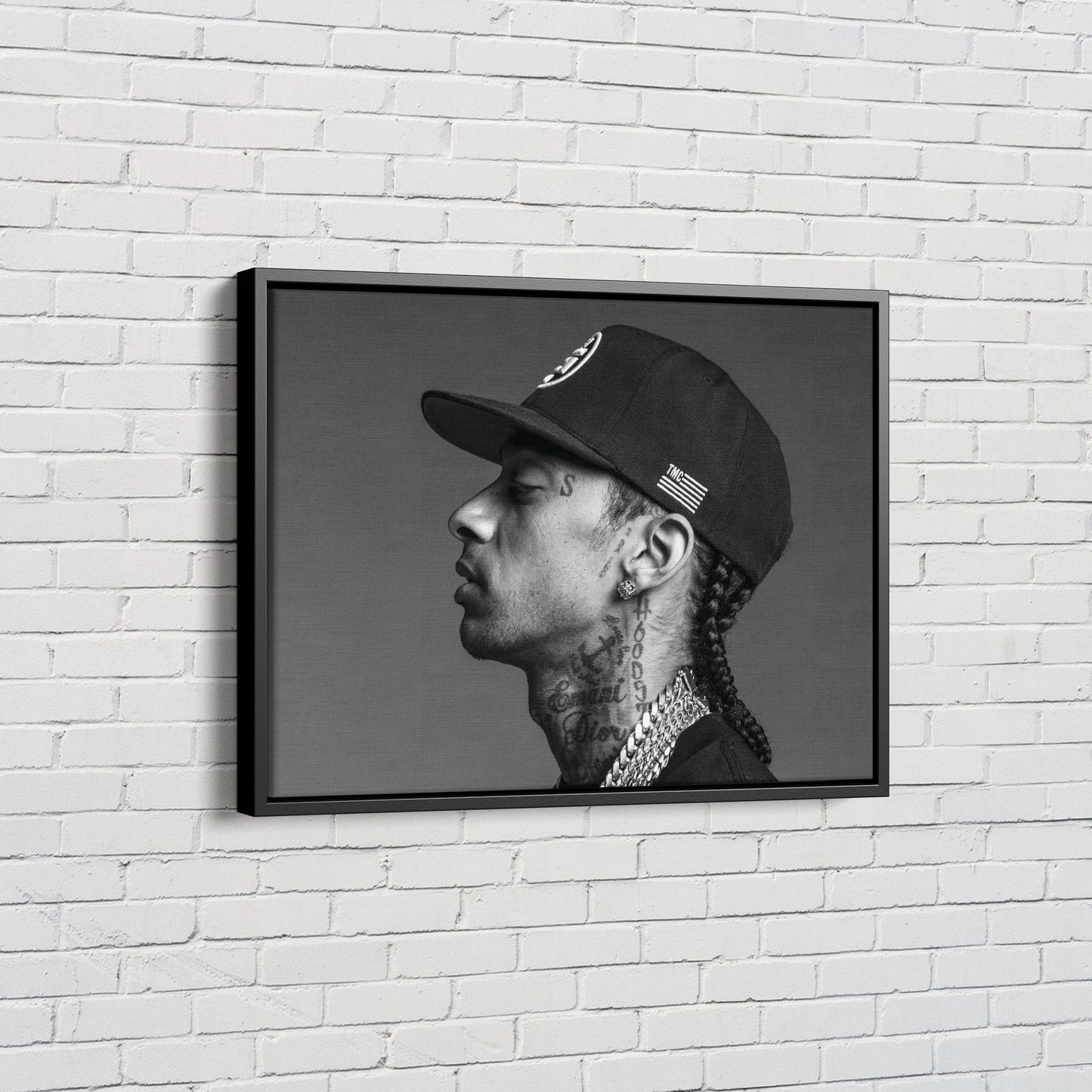 Nipsey Hussle Poster American Rapper Black and White Wall Art Home Decor Hand Made Canvas Print