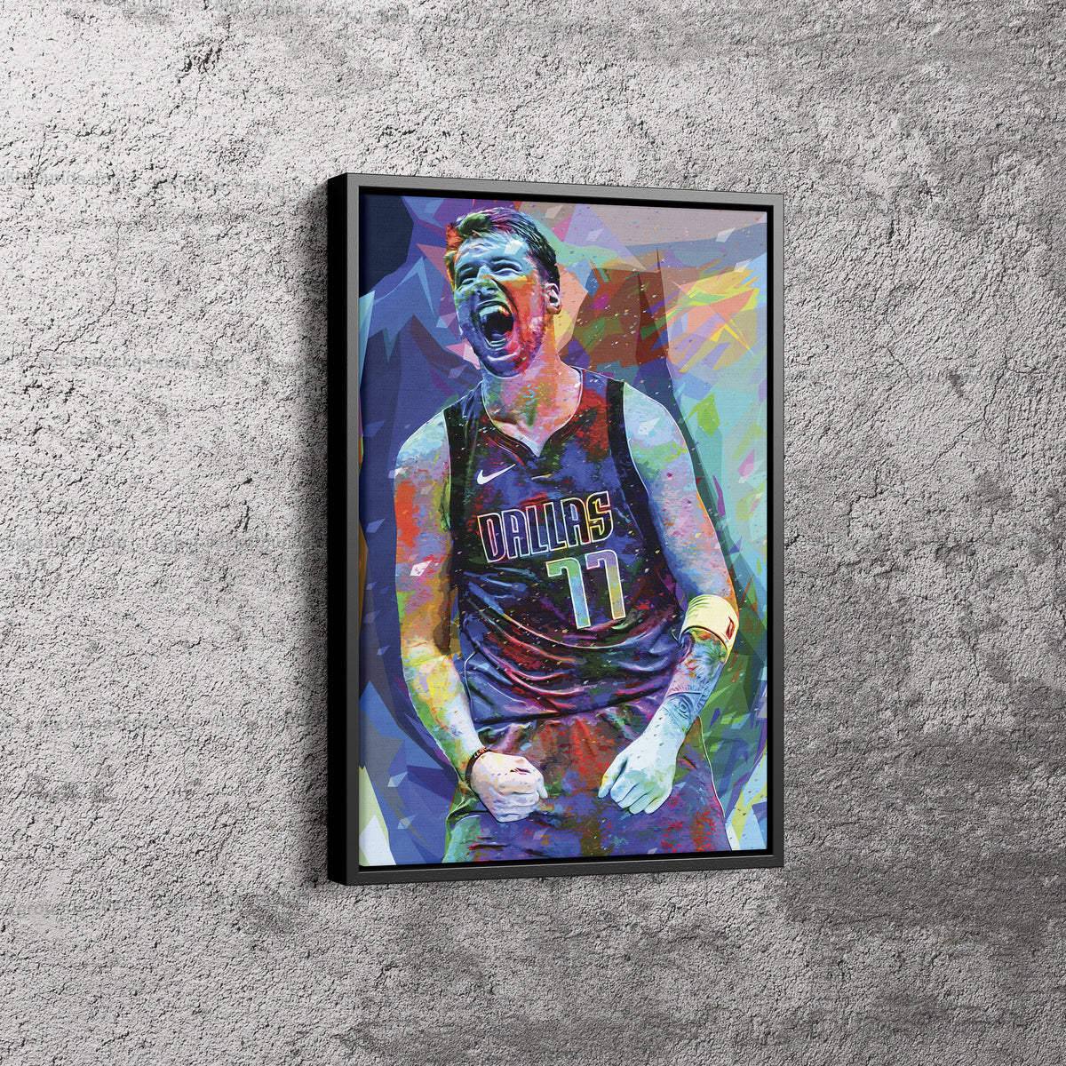 Luka Doncic Poster Dallas Mavericks Wall Art Printable 