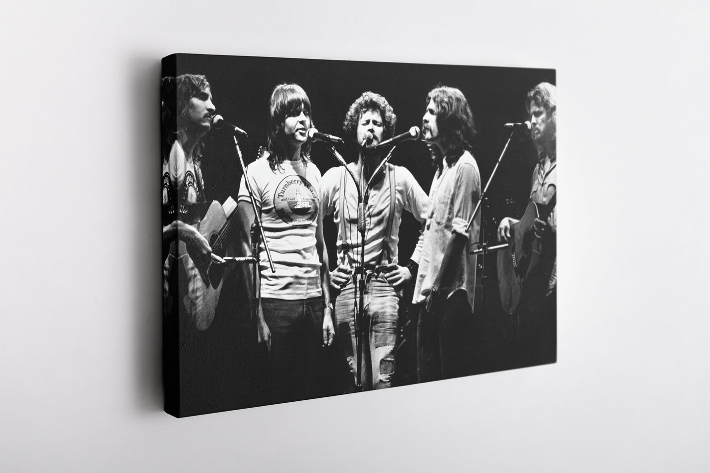 Eagles Poster Black and White American Rock Band Wall Art Home Decor Hand Made Canvas Print