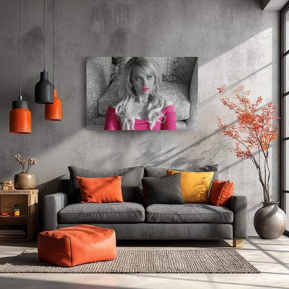 Margot Robbie Poster Wolf of Wall Street Canvas Art – A Cinematic Icon