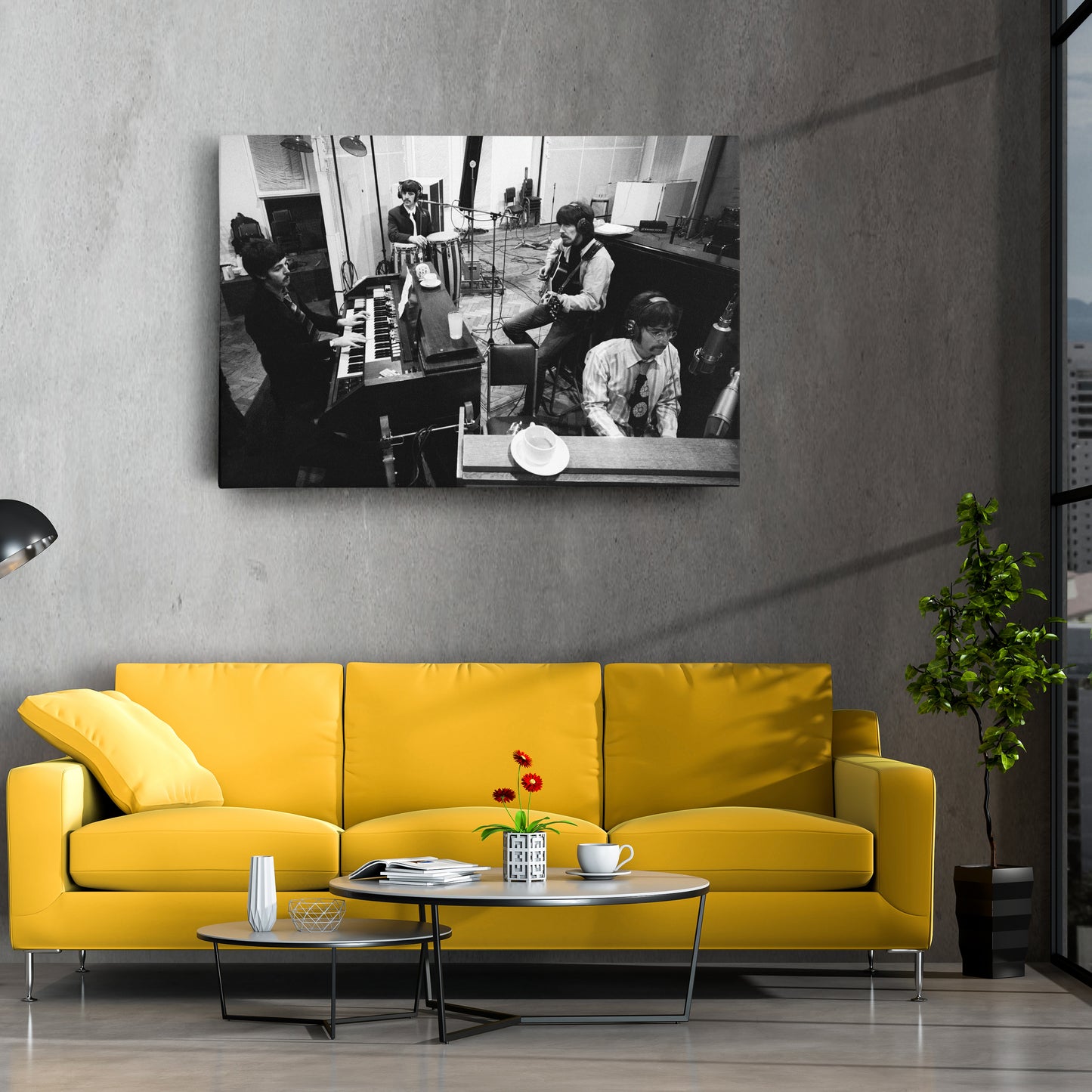 The Beatles Recording Studio Canvas Wall Art – Legendary Music Decor