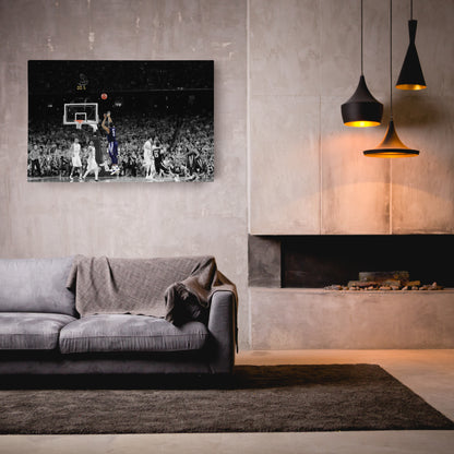 Kris Jenkins Buzzer Beater Villanova vs. North Carolina Canvas Wall Art Decor - NCAA Champion Art