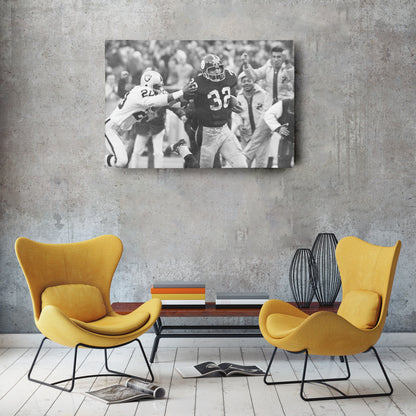 The Immaculate Reception Canvas Art - Steelers vs. Raiders NFL Decor