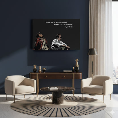 Fight Club Tyler Durden Canvas Wall Art – Inspirational Quote Print