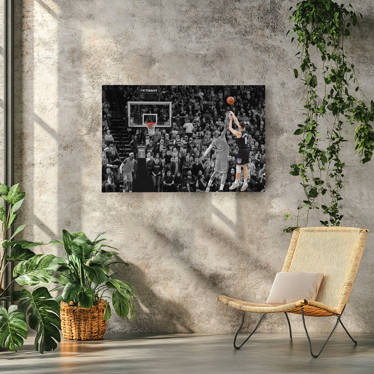 Bogdan Bogdanovic Buzzer Beater vs Lakers Canvas Wall Art Decor - NBA Highlight Art