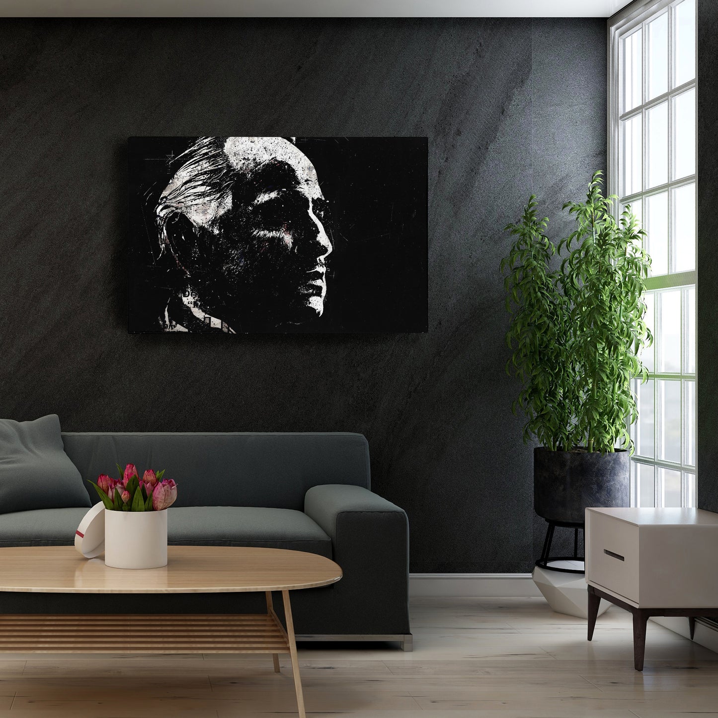 The Godfather - Vito Corleone Marlon Brando Canvas Wall Art Decor