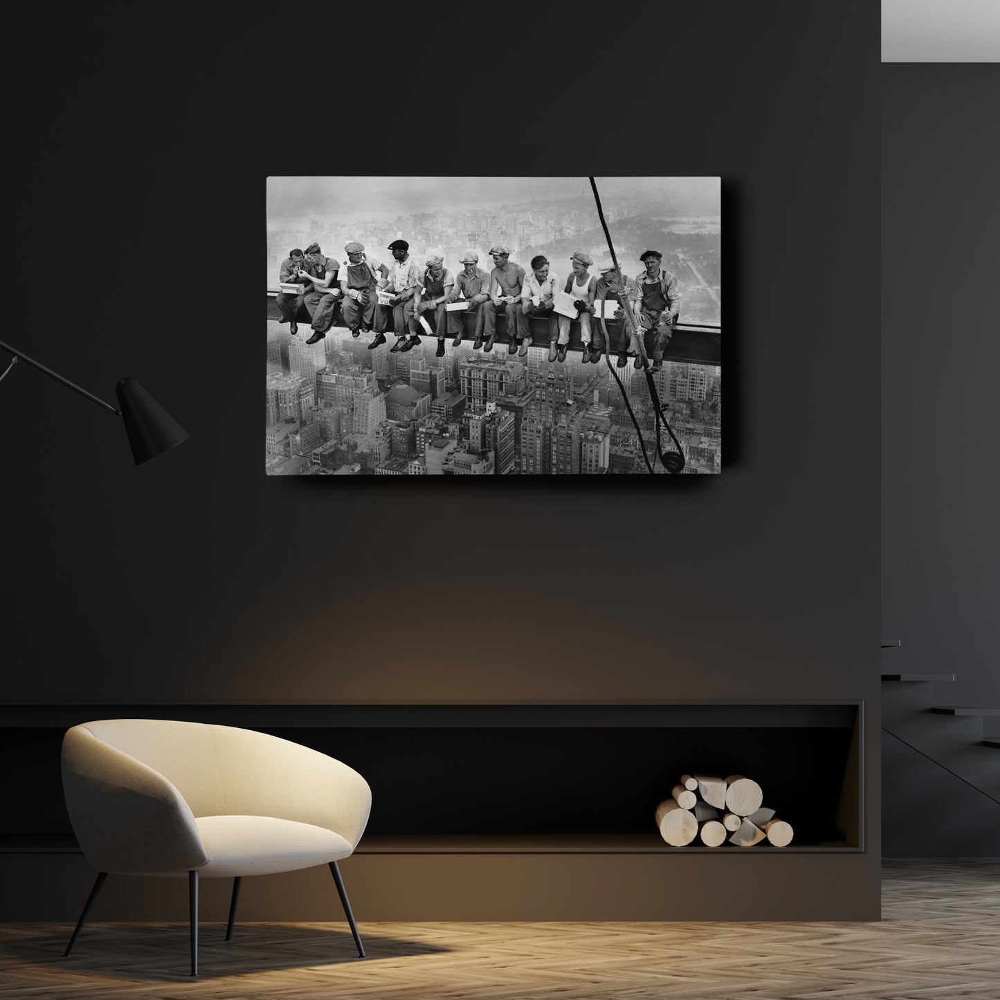 Lunch atop a Skyscraper New York Canvas Wall Art – Iconic Worker Print