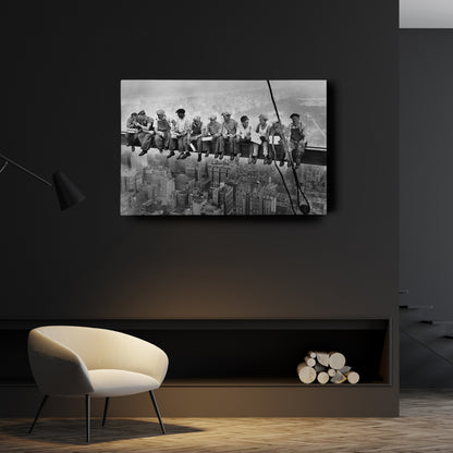 Lunch atop a Skyscraper New York Canvas Wall Art – Iconic Worker Print
