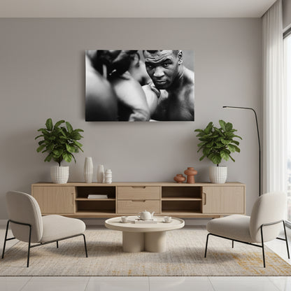 Mike Tyson Training Poster – Boxing Canvas Art Wall Decor