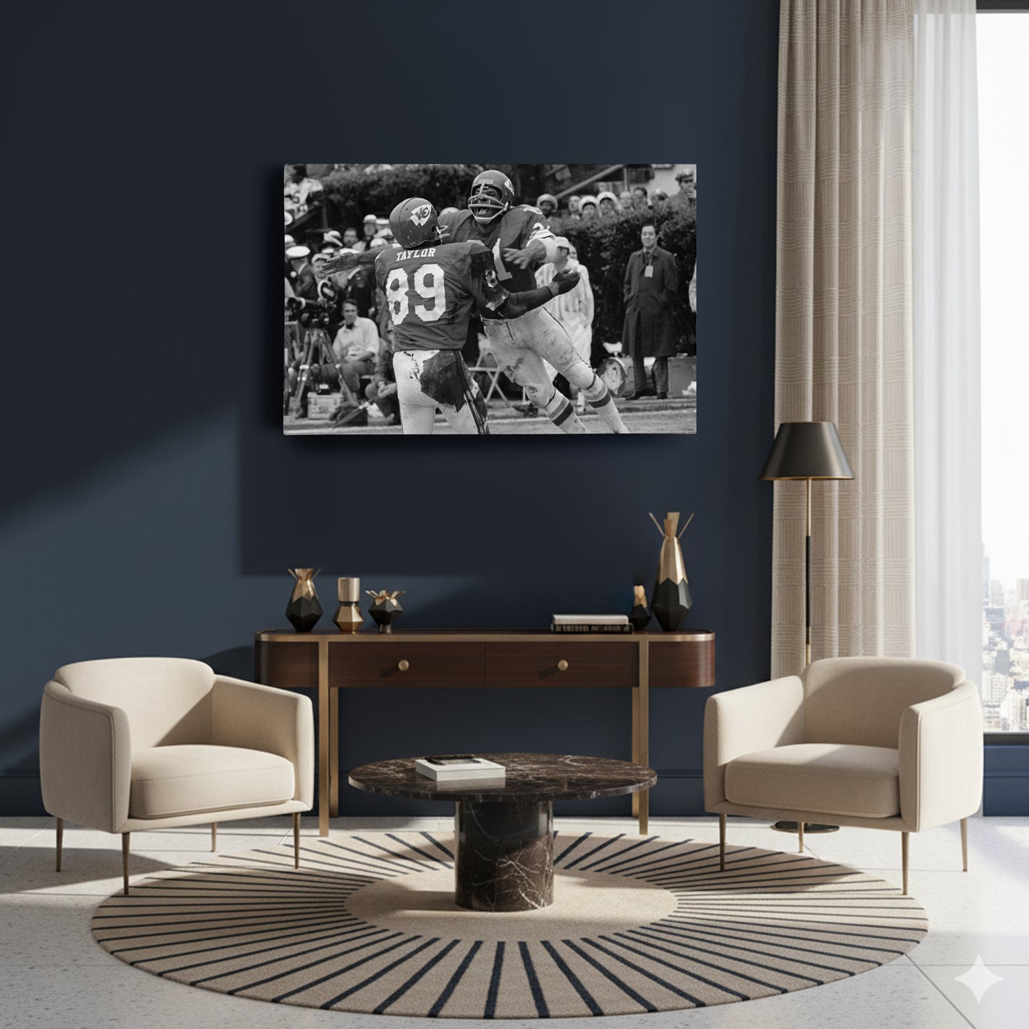 65 Toss Power Trap Chiefs vs. Vikings Canvas Wall Art Decor - NFL Iconic Moment