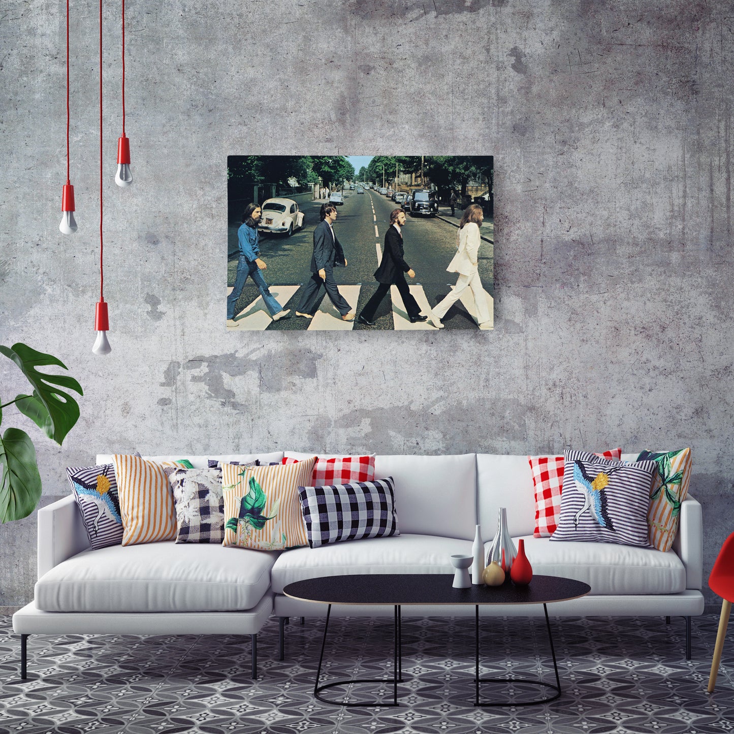 The Beatles - Iconic Abbey Road Canvas Wall Art Decor