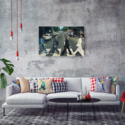 The Beatles - Iconic Abbey Road Canvas Wall Art Decor