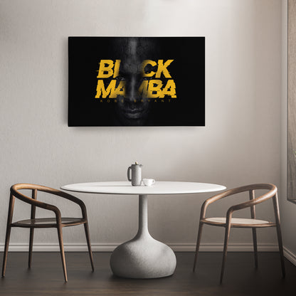 Kobe Bryant Black Mamba Forever Canvas Wall Art – Timeless Basketball Icon