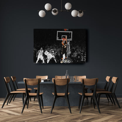 Giannis Antetokounmpo Buzzer Beater vs Knicks Canvas Wall Art Decor - NBA Superstar Art