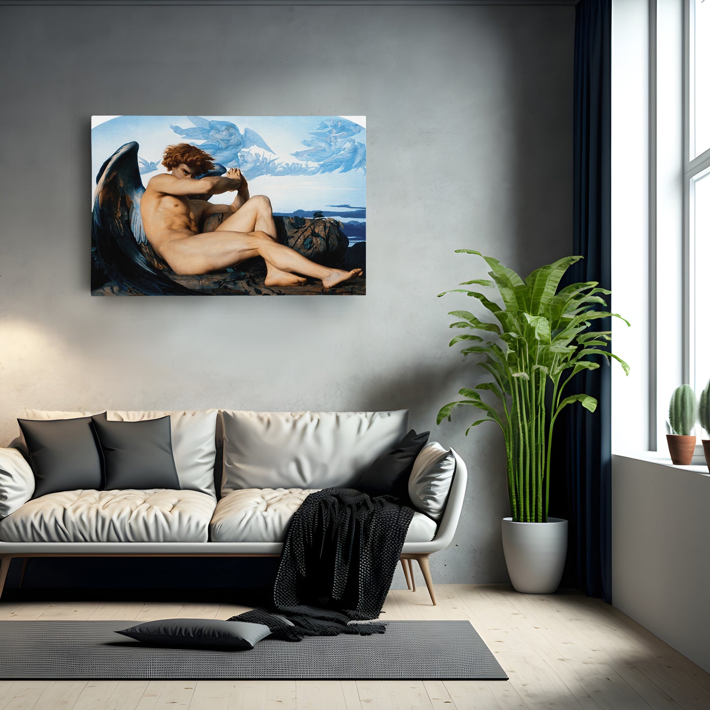 The Fallen Angel by Alexandre Cabanel Canvas Art - Vintage Art Decor