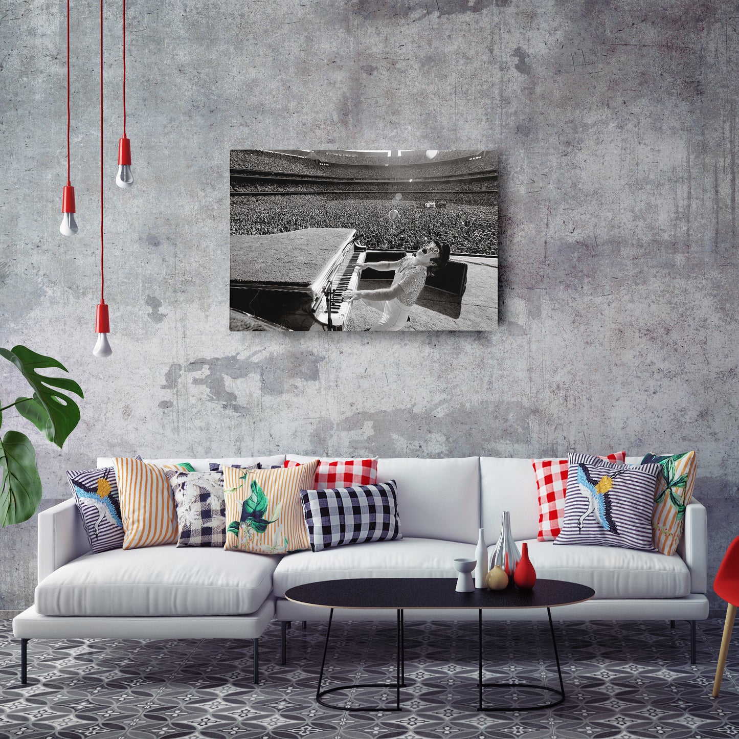 Elton John Dodger Stadium Poster – Canvas Wall Art Home Decor