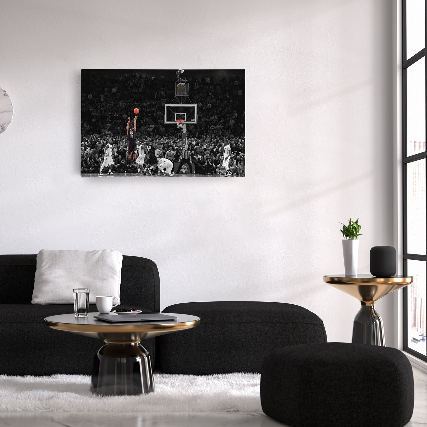 Kemba Walker Buzzer-Beater vs Pitt Canvas Wall Art Decor - NCAA Basketball Icon Art