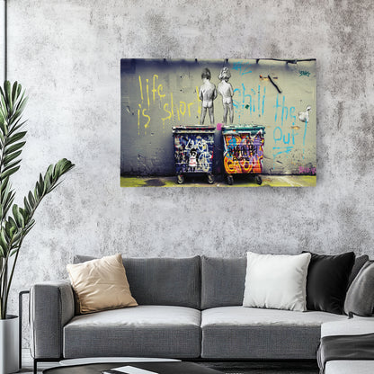 Banksy 'Boys' Canvas Print - Framed Wall Art for Home Decor