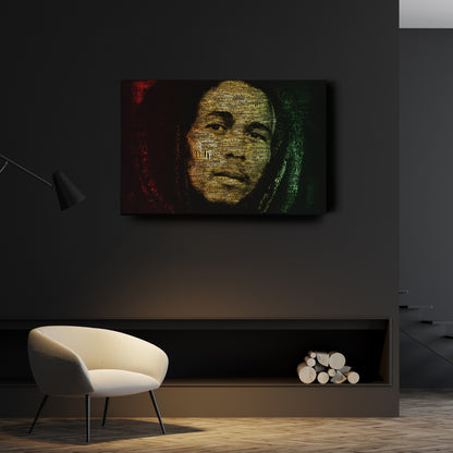 Bob Marley Canvas Wall Art – Music Legend Home Decor Print