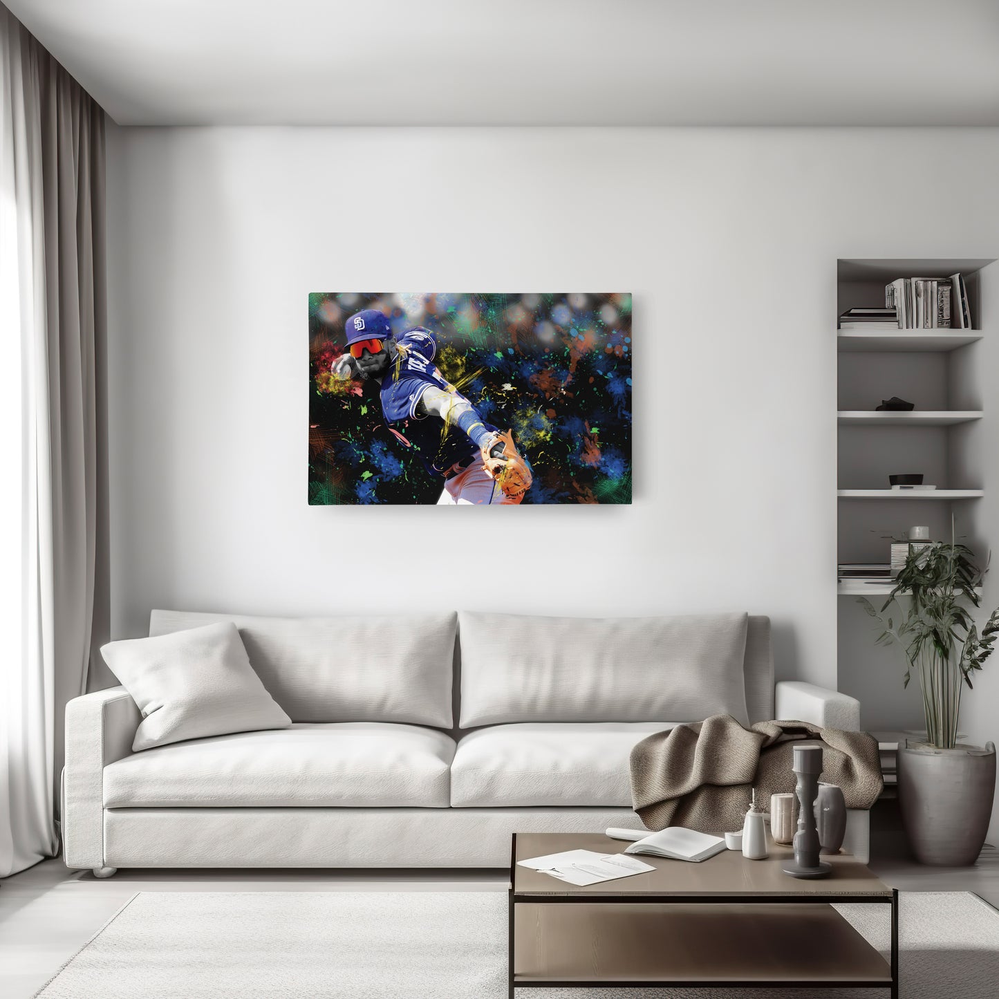 Fernando Tatis Jr. San Diego Padres MLB Canvas Wall Art – Baseball Star Poster