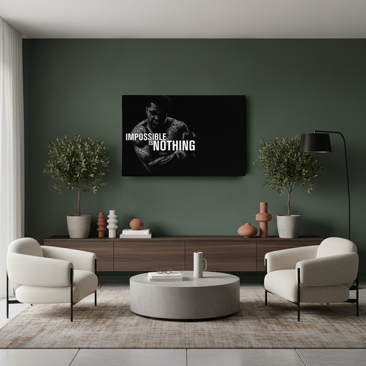 Muhammad Ali Boxing Quote Canvas Art – Iconic Fighter Decor