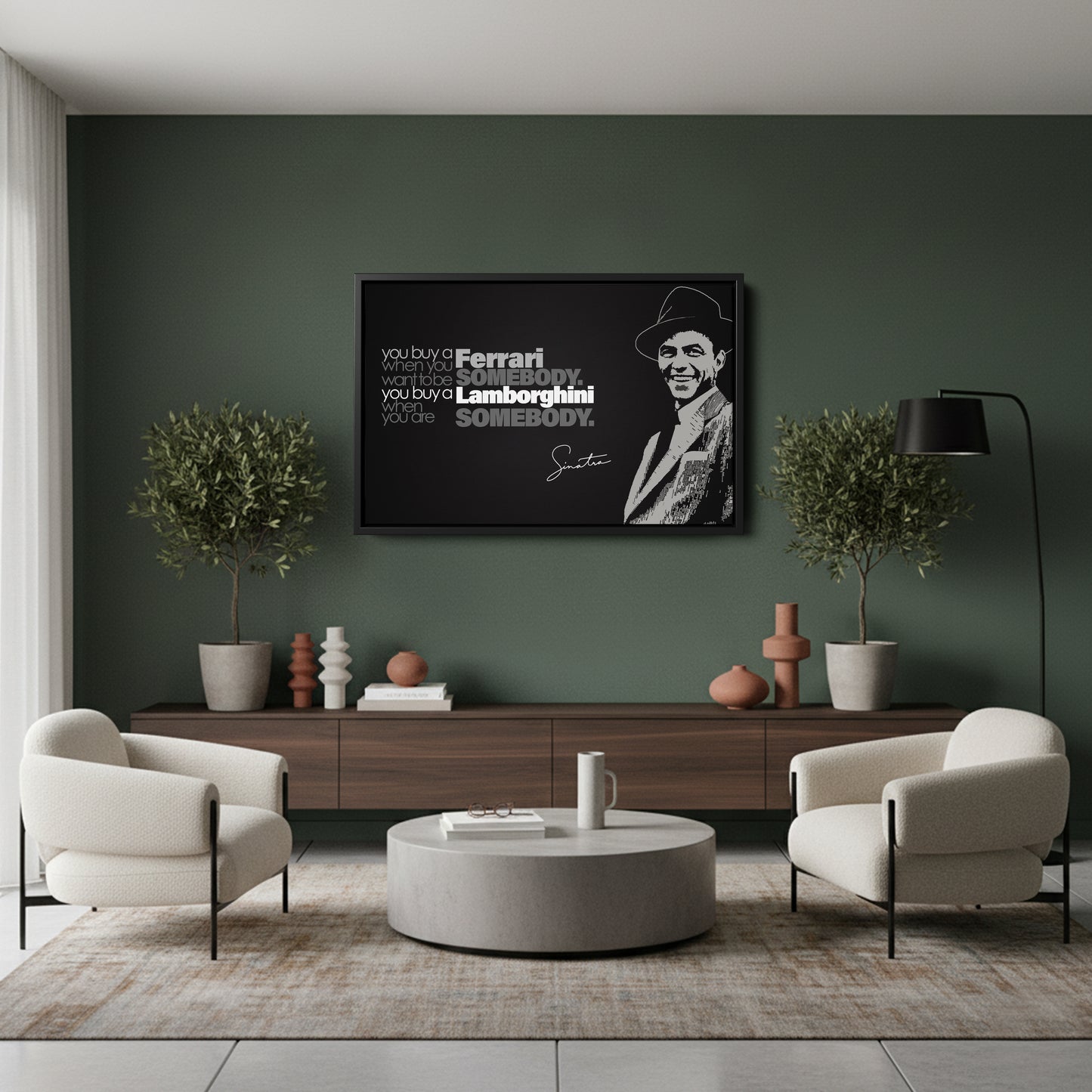 Frank Sinatra Motivational Quote Canvas Wall Art Decor - Timeless Music Icon Art