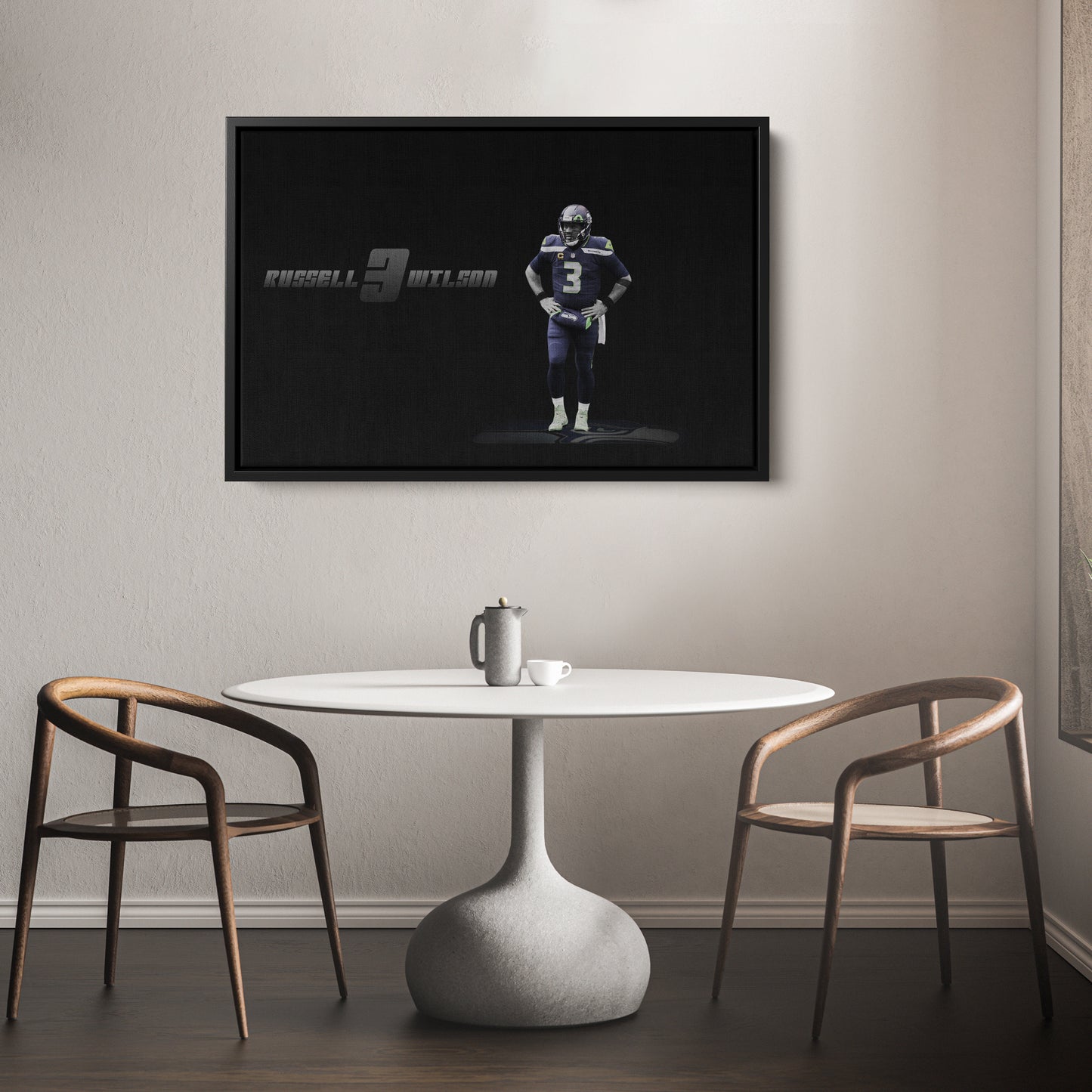Russell Wilson NFL Canvas Wall Art – Seattle Seahawks Quarterback Decor