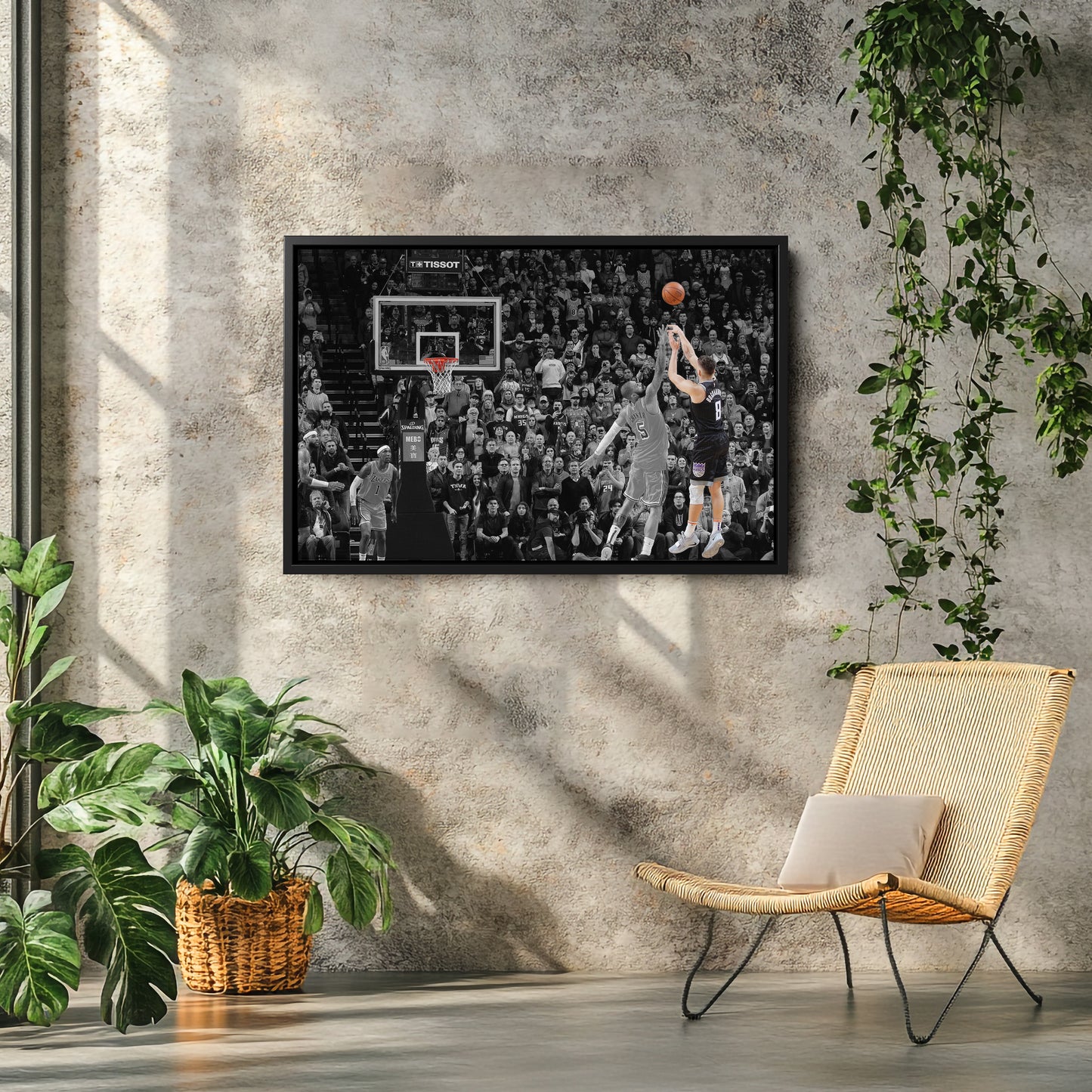 Bogdan Bogdanovic Buzzer Beater vs Lakers Canvas Wall Art Decor - NBA Highlight Art