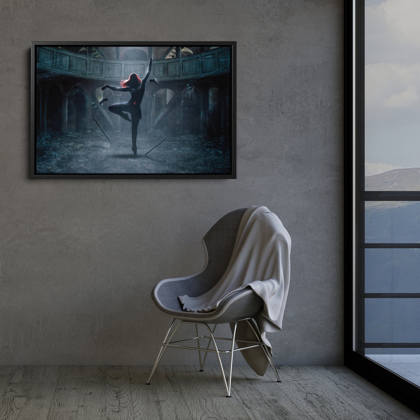 Black Widow Poster Marvel - Canvas Wall Art Decor
